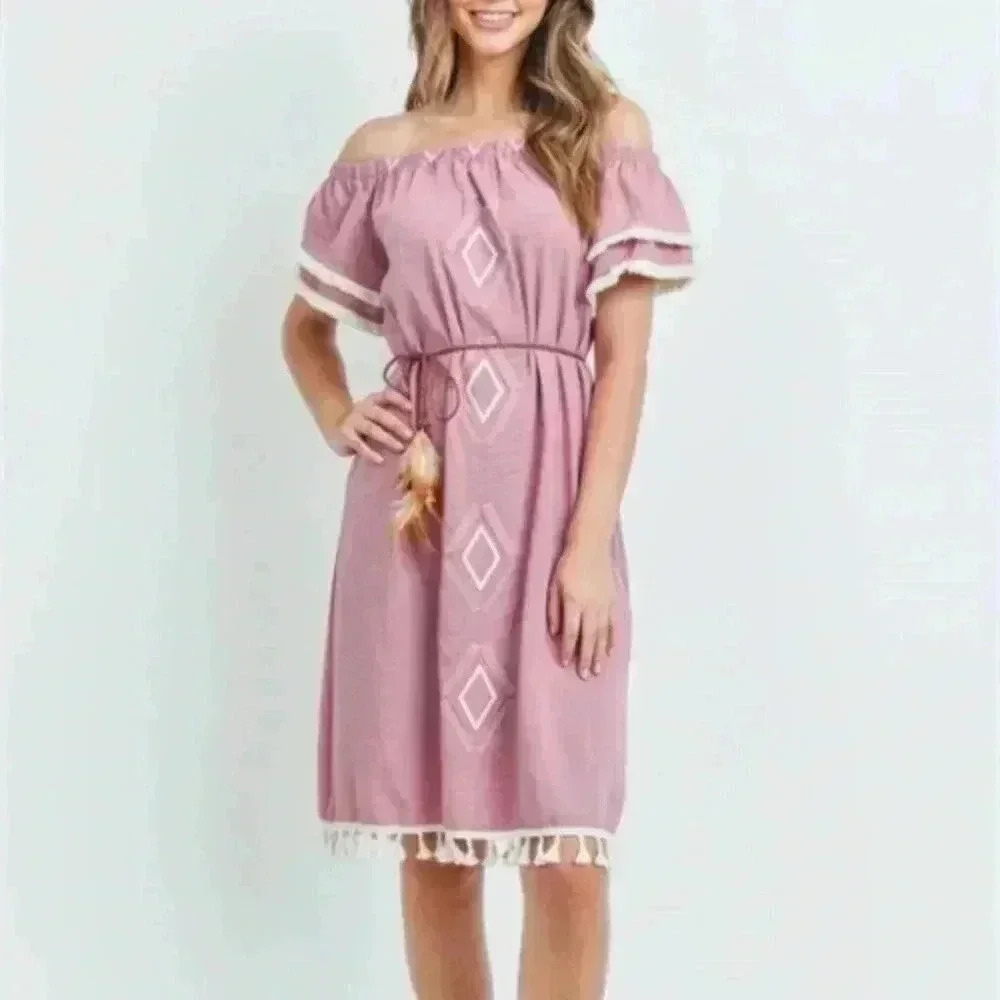 MAUVE DRESS - Picture 2 of 6